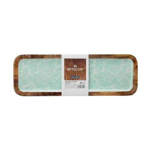 Stolni ukras Bijela Smeđa Zelena Biljni list 45 x 15 cm (6 kom.) Cijena
