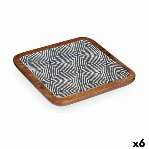 Stolni ukras Bijela Smeđa Crna Etnički 25 x 25 cm (6 kom.) Cijena