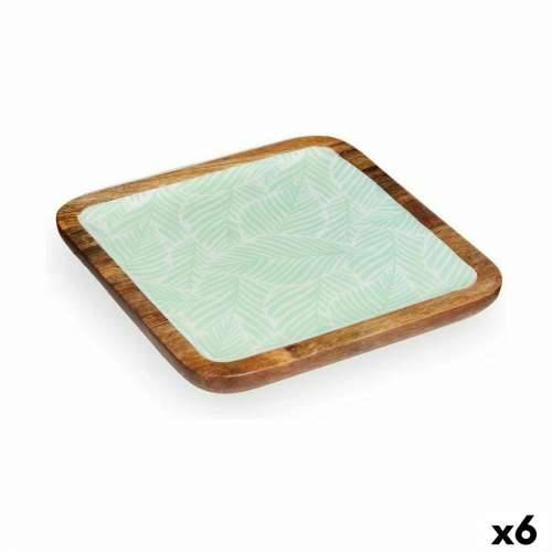 Stolni ukras Bijela Smeđa Zelena Biljni list 25 x 25 cm (6 kom.) Cijena