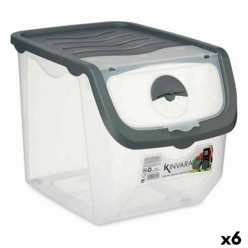 Složiva Kutija za Pospremanje Kinvara 021505-3 Antracitna Plastika 31 x 24 x 23,5 cm (6 kom.) Cijena