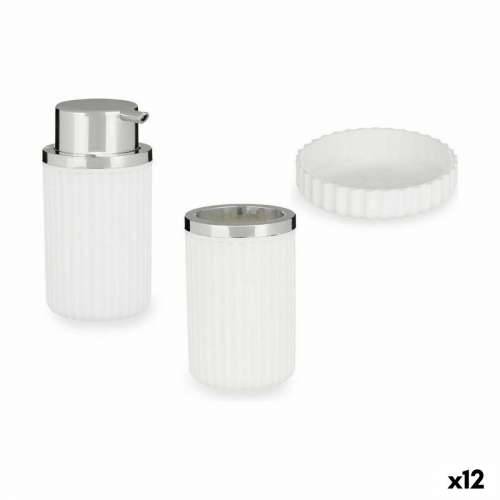 Set za Kupaonicu Berilo 3318-1 Bijela Plastika (12 kom.) Cijena