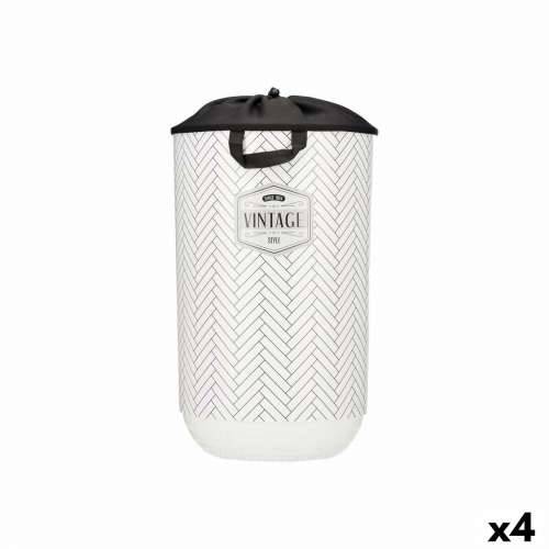 Košara za Rublje Kipit Vintage Bijela Plastika 40 L 34 x 52,5 x 34 cm (4 kom.) Cijena