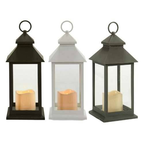 LED lampáš Bijela Crna Kristal Plastika 13,5 x 34,5 x 13,5 cm (12 kom.) Cijena