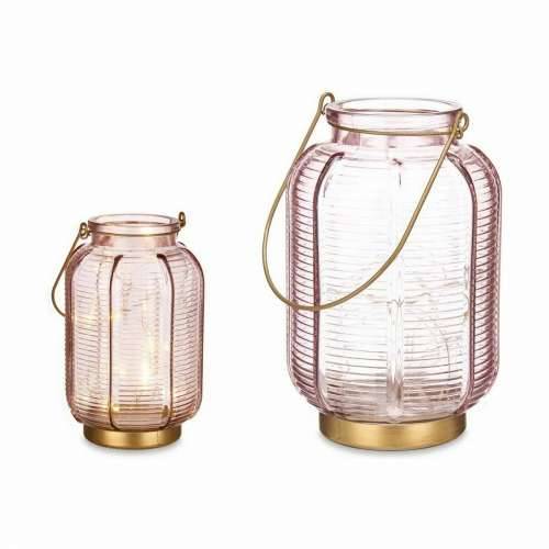 LED lampáš Crte Roza zlatan Staklo 13,5 x 22 x 13,5 cm (6 kom.) Cijena