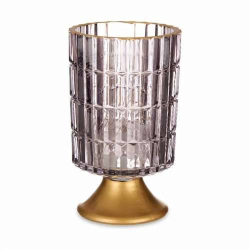 LED lampáš Siva zlatan Staklo 10,7 x 18 x 10,7 cm (6 kom.) Cijena