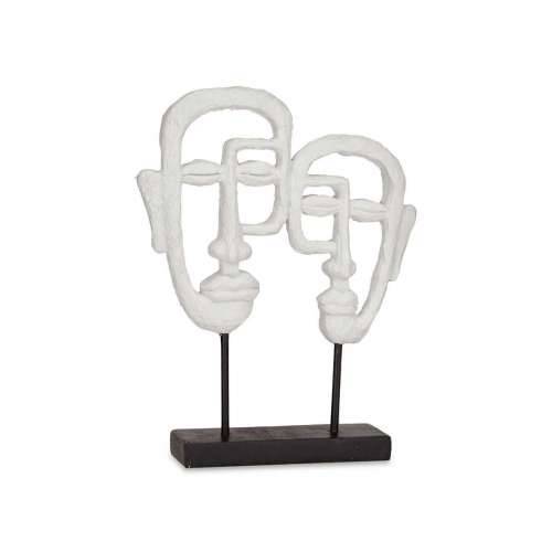 Ukrasna figura Lice Bijela 27 x 32,5 x 10,5 cm (4 kom.) Cijena