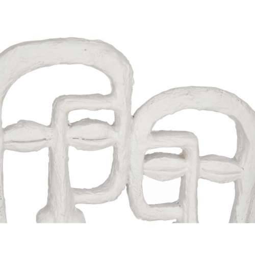 Ukrasna figura Lice Bijela 27 x 32,5 x 10,5 cm (4 kom.) Cijena