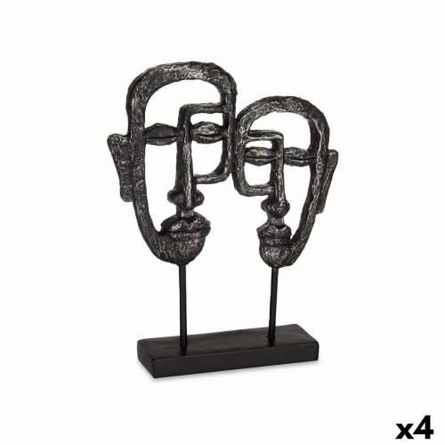 Ukrasna figura Lice Crna 27 x 32,5 x 10,5 cm (4 kom.) Cijena