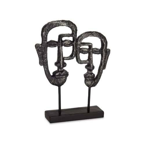 Ukrasna figura Lice Crna 27 x 32,5 x 10,5 cm (4 kom.) Cijena