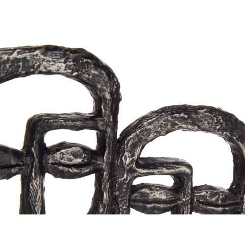 Ukrasna figura Lice Crna 27 x 32,5 x 10,5 cm (4 kom.) Cijena