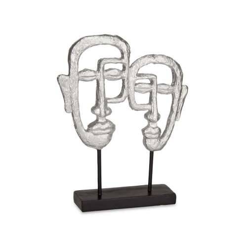 Ukrasna figura Lice Srebrna 27 x 32,5 x 10,5 cm (4 kom.) Cijena