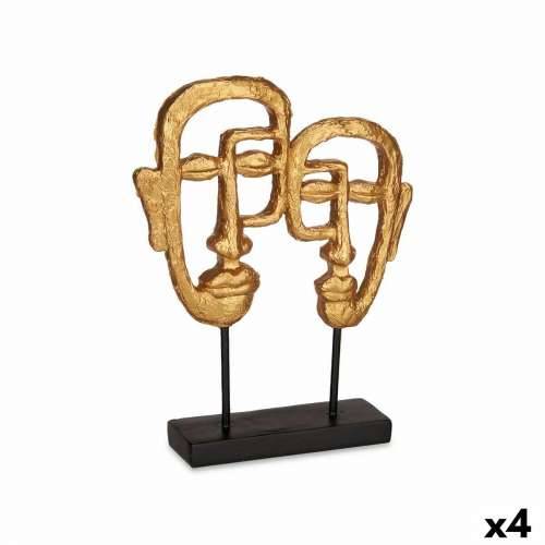Ukrasna figura Lice zlatan 27 x 32,5 x 10,5 cm (4 kom.) Cijena