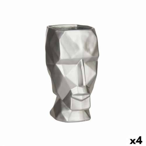 Vrč 3D Lice Srebrna Polirezin 12 x 24,5 x 16 cm (4 kom.) Cijena
