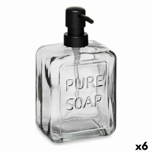 Dozator za Sapun Pure Soap Kristal Crna Plastika 570 ml (6 kom.) Cijena