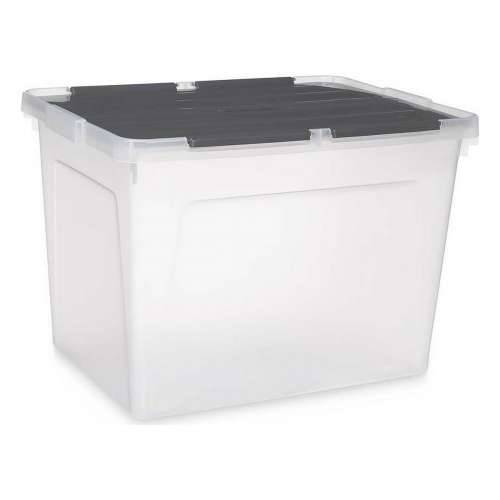 Kutija za Pospremanje s Poklopcem Kipit 87953 Providan Antracitna Plastika 48 L (6 kom.) Cijena