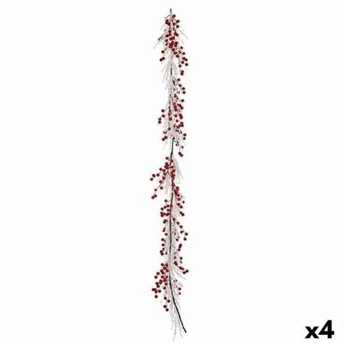 Božićni vijenac Krist+ K1912687 Bijela Crvena Plastika 180 x 14 cm Grana (4 kom.) Cijena