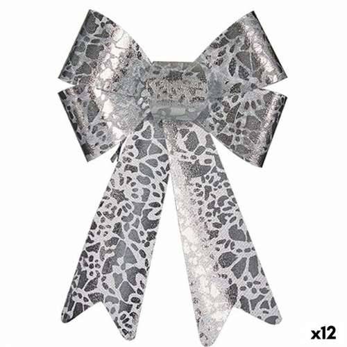 Laso Krist+ HJ1-12011 Srebrna PVC Otisnuto 16 x 24 x 4 cm Božićni ukras (12 kom.) Cijena