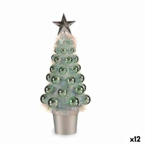 Ukrasna figura Pom de Crăciun Zelena polipropilen Plastika 12,2 x 30 x 12,2 cm (12 kom.) Cijena