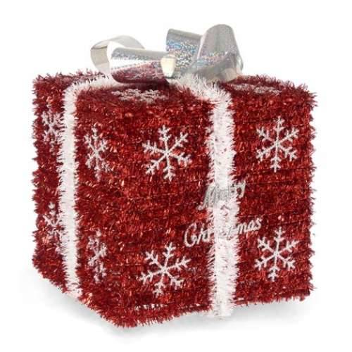 Poklon Kutija Bijela Crvena Srebrna polipropilen PET 20 x 23 x 20 cm (6 kom.) Cijena