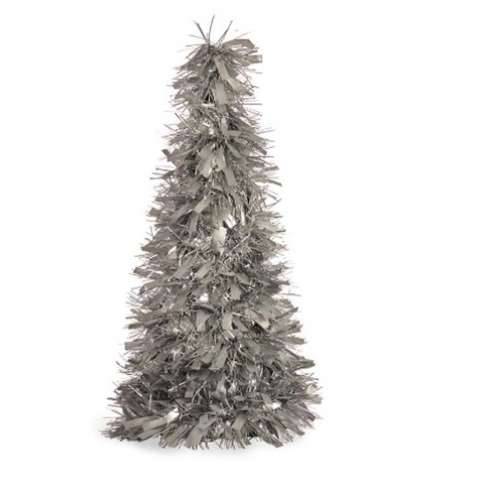 Ukrasna figura Pom de Crăciun Traka za božićno drvce Srebrna polipropilen PET 27 x 45,5 x 27 cm (12 kom.) Cijena