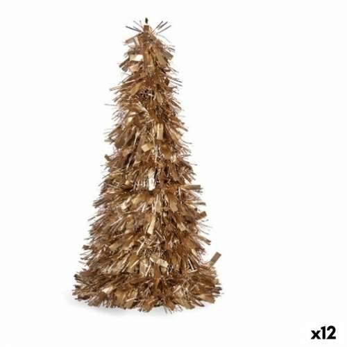 Ukrasna figura Pom de Crăciun Traka za božićno drvce zlatan polipropilen PET 27 x 45,5 x 27 cm (12 kom.) Cijena