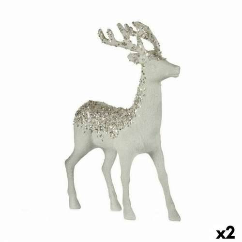 Božićni sobovi Bijela Plastika 15 x 45 x 30 cm (2 kom.) Cijena