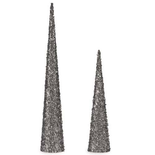 Set figura Stošci Šljokice Srebrna Plastika (4 kom.) Cijena