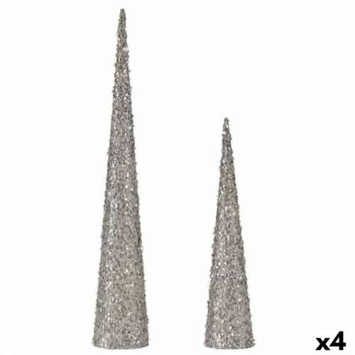 Set figura Stošci Šljokice Bijela Plastika (4 kom.) Cijena