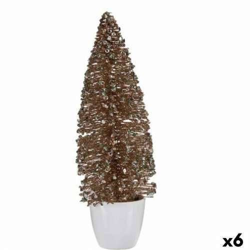 Ukrasna figura Pom de Crăciun Metvica champagne Plastika 10 x 33 x 10 cm (6 kom.) Cijena