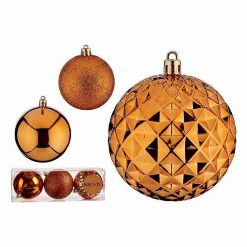Set božićnih kuglica Oranžna PVC Ø 8 cm (12 kom.) Cijena