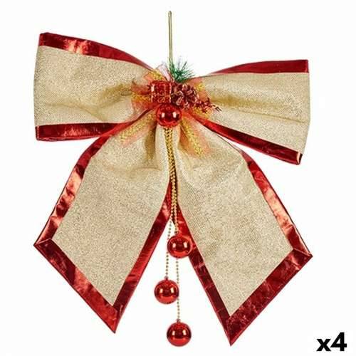 Laso Krist+ 01467 Crvena zlatan Plastika 53 x 50 x 9 cm Božićni ukras (4 kom.) Cijena