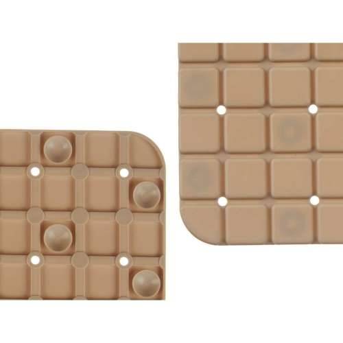 Neklizajuća prostirka za tuširanje Berilo BM509S - 316 Bež PVC 50,3 x 50,3 x 0,7 cm Kvadrati (6 kom.) Cijena