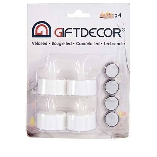 Set Svijeća LED Bijela 4 x 4 x 3,7 cm (12 kom.) Cijena