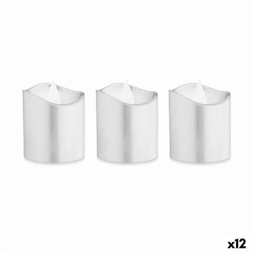 Set Svijeća LED Srebrna 3,7 x 3,7 x 5 cm (12 kom.) Cijena