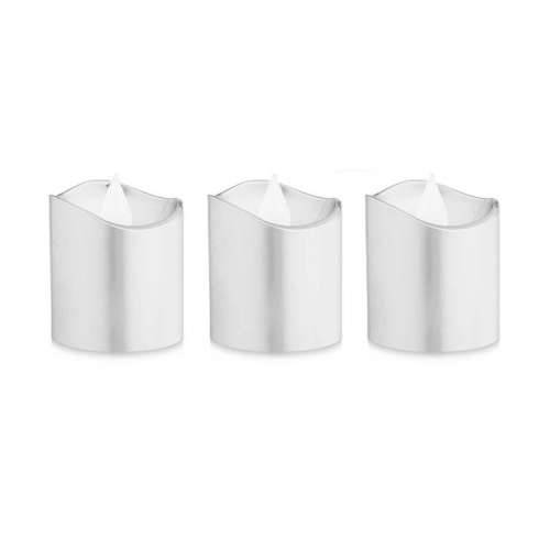 Set Svijeća LED Srebrna 3,7 x 3,7 x 5 cm (12 kom.) Cijena
