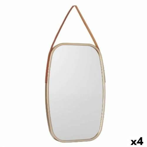 Zidno ogledalo 1271 Smeđa Champagne 43 x 65 x 3 cm Pravokutno (4 kom.) Cijena