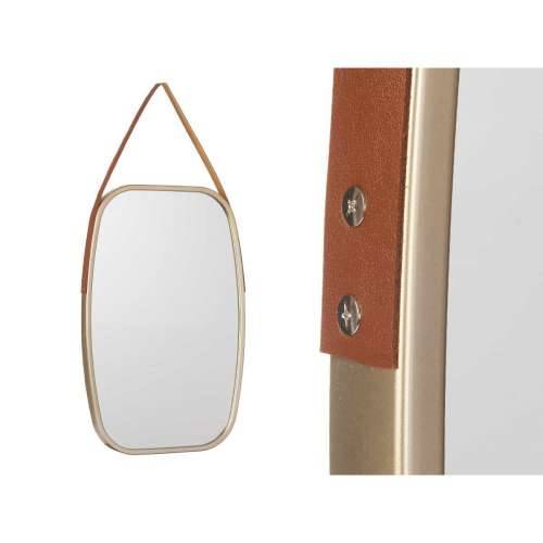 Zidno ogledalo 1271 Smeđa Champagne 43 x 65 x 3 cm Pravokutno (4 kom.) Cijena