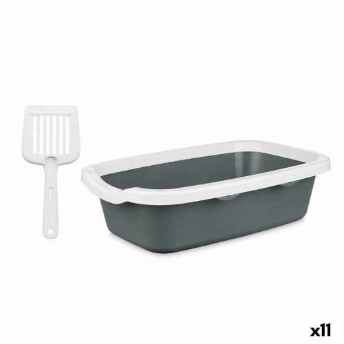 Pijesak za mačke Mascow 87954 Bijela Antracitna Plastika 25 x 11 x 2 cm (11 Jedinice) Cijena