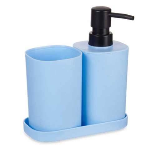 Set za Kupaonicu Berilo B8108-S3-BLUE Plava Crna polipropilen (12 kom.) Cijena