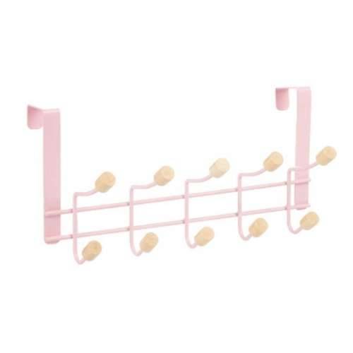 Vješalica za Kapute za Vrata Berilo W7912-10NB-PINK Roza Drvo Metal 35 x 17 x 15 cm (6 kom.) Cijena