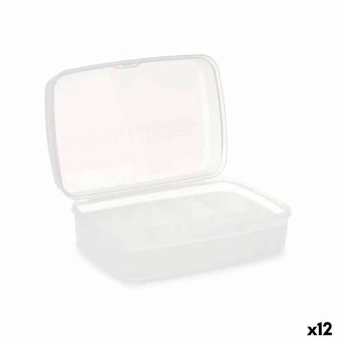 Kutija s pretincima Kinvara 02 1192 Bijela Providan Plastika 21,5 x 8,5 x 15 cm (12 kom.) Cijena