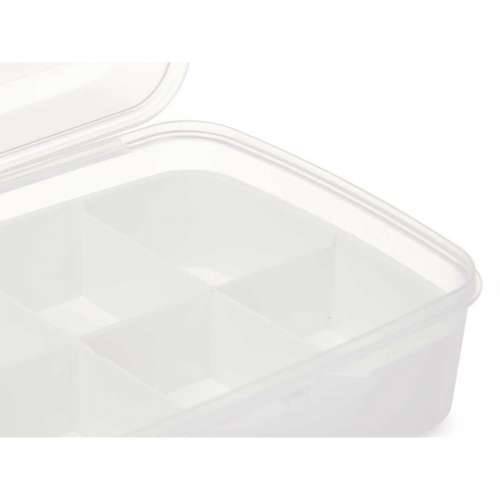 Kutija s pretincima Kinvara 02 1192 Bijela Providan Plastika 21,5 x 8,5 x 15 cm (12 kom.) Cijena