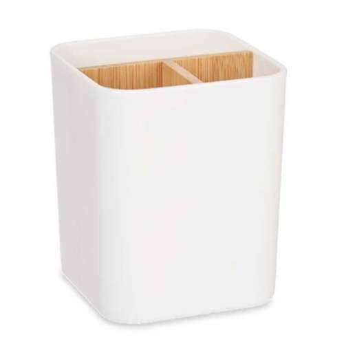 Držač četkica za zube Berilo B9041-WHITE Bijela Bambus polipropilen 9 x 11 x 9 cm (6 kom.) Cijena