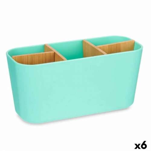 Držač četkica za zube Berilo B9045-GREEN Zelena Bambus polipropilen 21 x 10 x 9 cm (6 kom.) Cijena