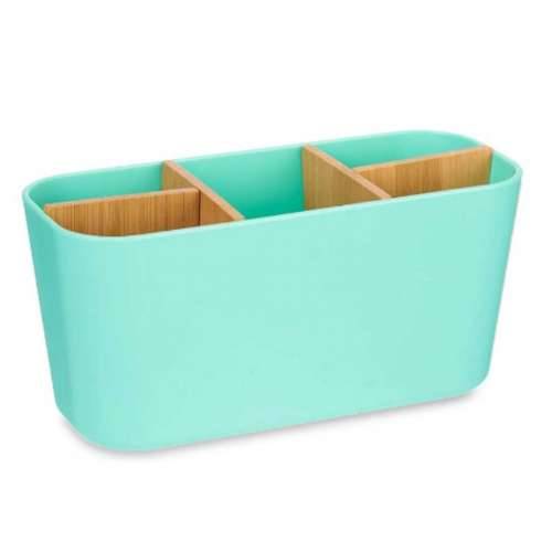 Držač četkica za zube Berilo B9045-GREEN Zelena Bambus polipropilen 21 x 10 x 9 cm (6 kom.) Cijena