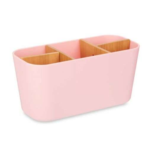 Držač četkica za zube Berilo B9045-PINK Roza Bambus polipropilen 21 x 10 x 9 cm (6 kom.) Cijena