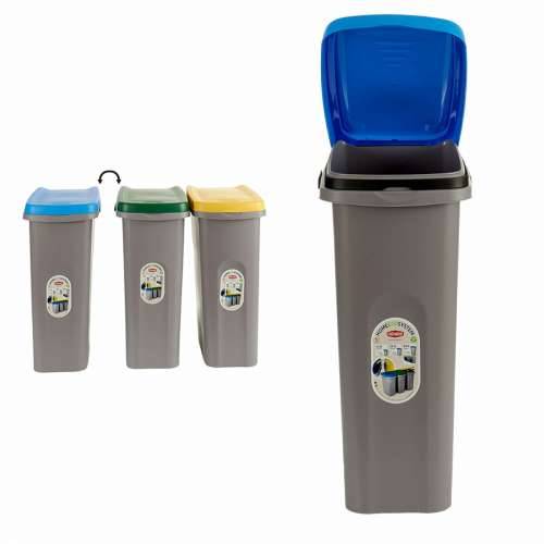 Koš za Papir Stefanplast Plava Siva Plastika 25 L (6 kom.) Cijena