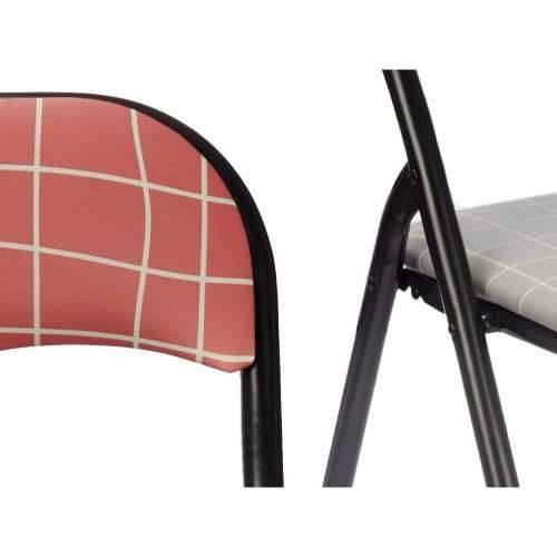 Sklopivu Stolicu Hand Made Smeđa Crna Siva PVC Metal 43 x 46 x 78 cm (6 kom.) Cijena