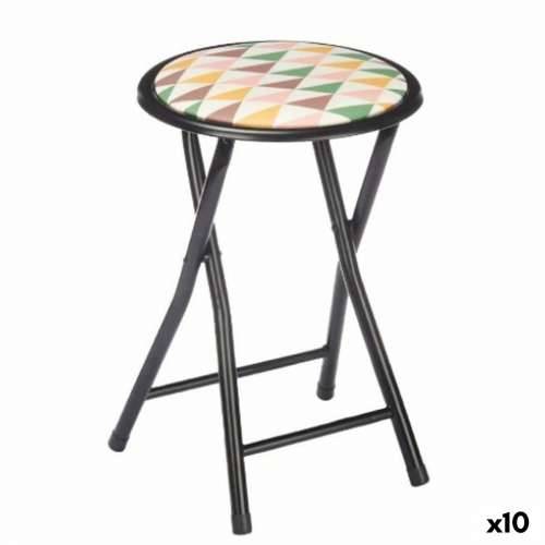 Sklopiva Stolica Geometric Crna PVC Metal 30 x 30 x 45 cm (10 kom.) Cijena