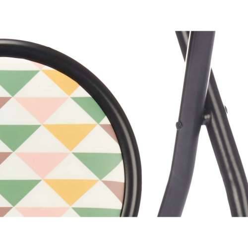Sklopiva Stolica Geometric Crna PVC Metal 30 x 30 x 45 cm (10 kom.) Cijena